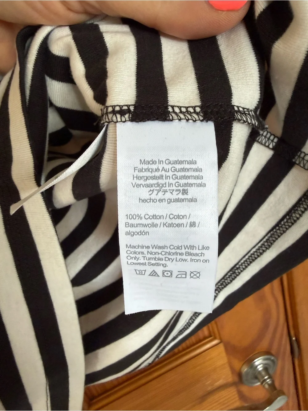NWT J. Crew Black and White Striped Tank Top, Size Large